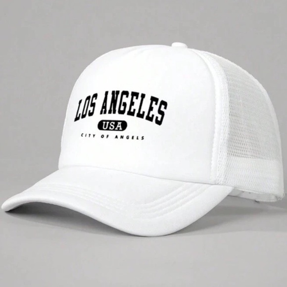 Los Angeles Apparel White Trucker Hat - Picture 1 of 4
